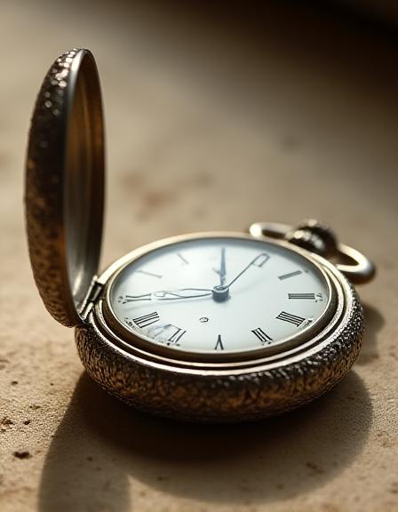 Restored ornate silver pocket watch